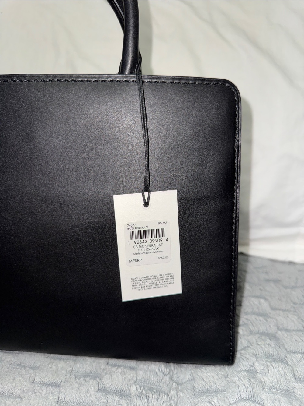 Coach Women's Serra Colorblock Satchel with Gold Hardware - Picture 7 of 13